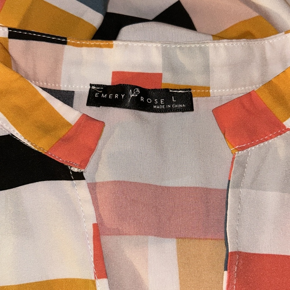 Emery Rose Geometric Dress L - Picture 11 of 11
